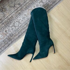 Schutz Green Maryana Scultpt Boot